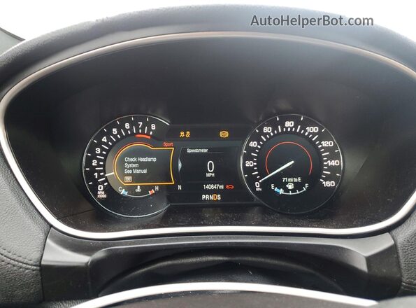 2LMPJ8LP1HBL37001 2017 LINCOLN MKX Black Widok zestawu wskaźników