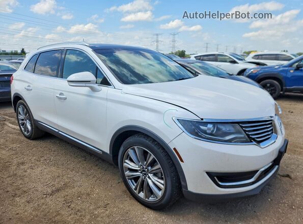 2LMPJ8LP1JBL38641 2018 LINCOLN MKX White Delantero derecho