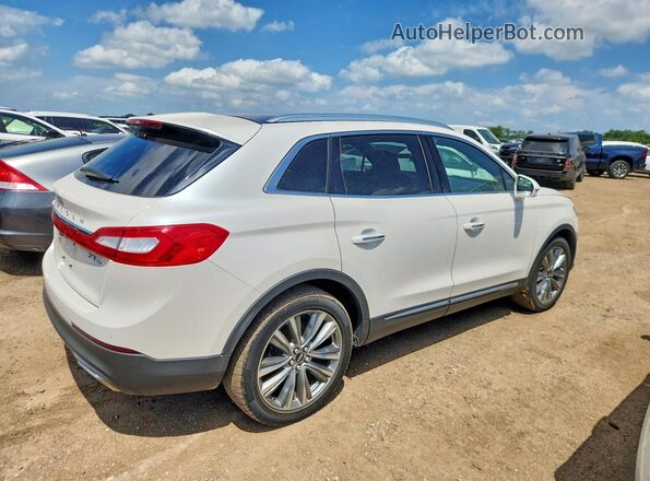 2LMPJ8LP1JBL38641 2018 LINCOLN MKX White Trasero derecho