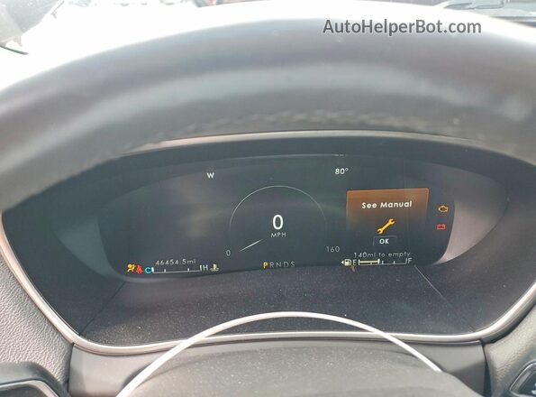 2LMPJ8LP4KBL22659 2019 LINCOLN NAUTILUS Burgundy Instrument cluster view
