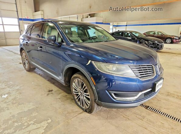 2LMPJ8LR2HBL35212 2017 LINCOLN MKX Blue Delantero derecho