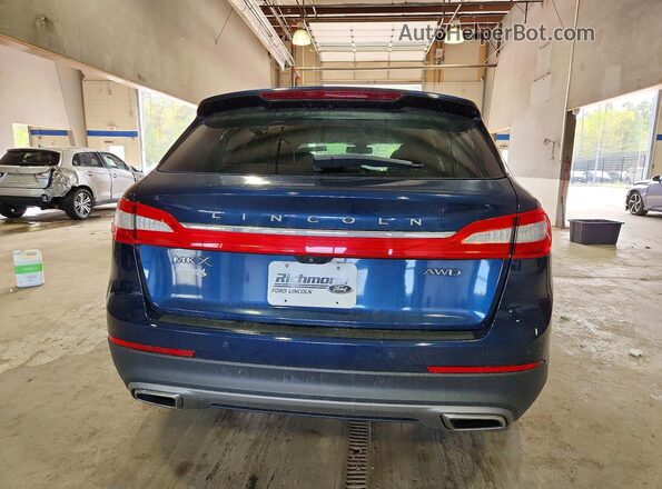2LMPJ8LR2HBL35212 2017 LINCOLN MKX Blue Vista trasera