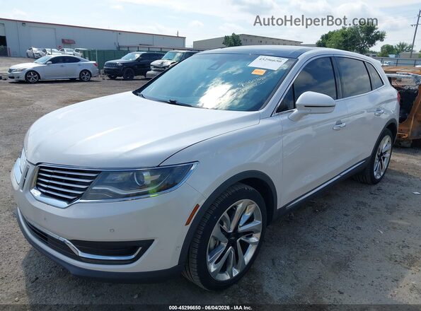 2LMPJ8LR2JBL37466 2018 LINCOLN MKX White Առջևի ձախ երեք քառորդ տեսարան