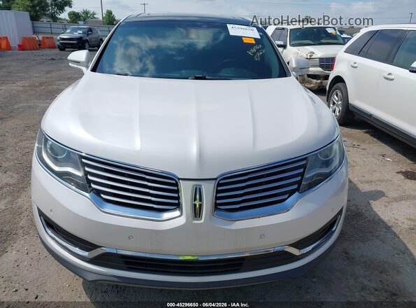 2LMPJ8LR2JBL37466 2018 LINCOLN MKX White Սարքավորումների վահանակի տեսք