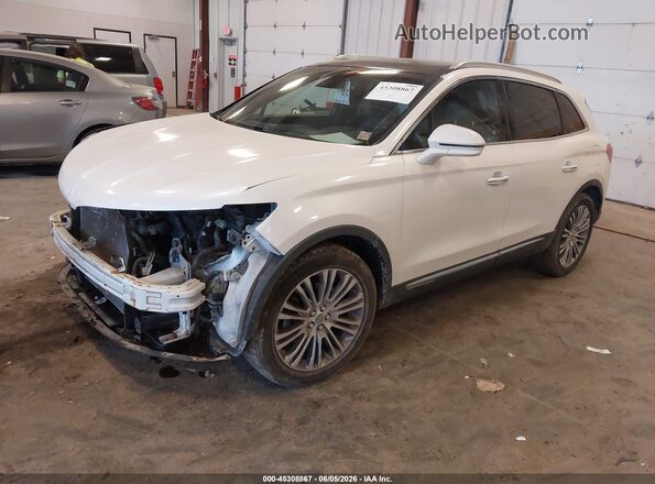 2LMPJ8LR4HBL51945 2017 LINCOLN MKX White Առջևի ձախ երեք քառորդ տեսարան