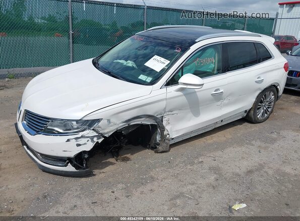 2LMPJ8LR6GBL31291 2016 LINCOLN MKX White Front left