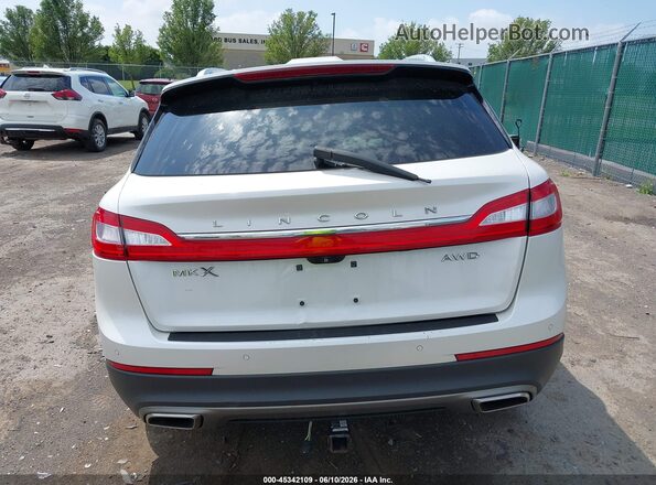 2LMPJ8LR6GBL31291 2016 LINCOLN MKX White 