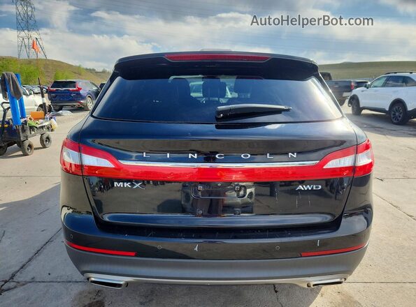 2LMPJ8LR7HBL50658 2017 LINCOLN MKX Black Rear view