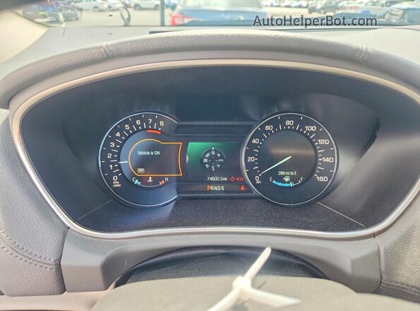 2LMPJ8LR8JBL19280 2018 LINCOLN MKX White Instrument cluster view