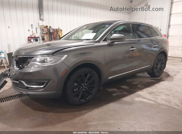 2LMPJ8LR9HBL20576 2017 LINCOLN MKX Gray წინა მარცხენა ხედი სამი მეოთხედიდან