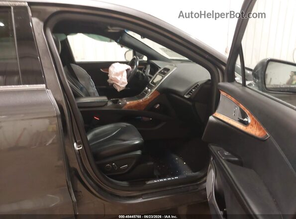 2LMPJ8LR9HBL20576 2017 LINCOLN MKX Gray წინა სალონის ხედი