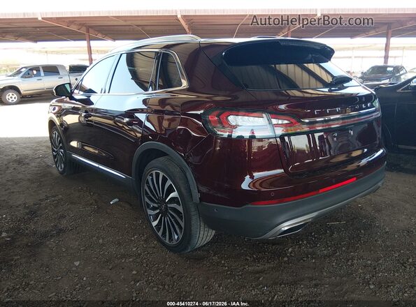 2LMPJ9JP3NBL23962 2022 LINCOLN NAUTILUS Maroon Rear left