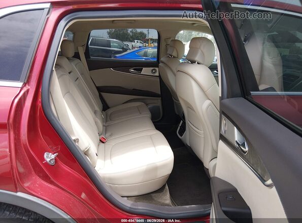 2LMTJ6LP9GBL57286 2016 LINCOLN MKX Red Vista de la etiqueta del VIN