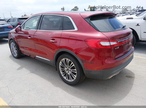 2LMTJ6LP9GBL57286 2016 LINCOLN MKX Red Trasero izquierdo