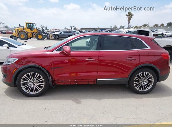 2LMTJ6LP9GBL57286 2016 LINCOLN MKX Red Vista interior de 360 grados
