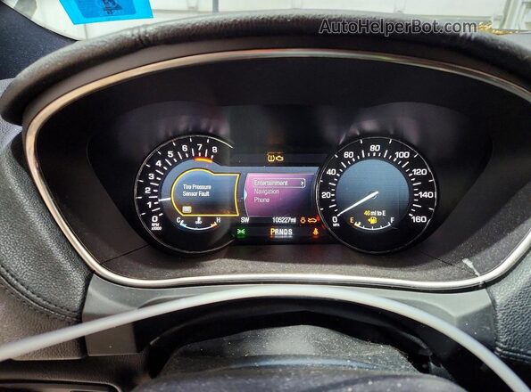 2LMTJ8LP1GBL71176 2016 LINCOLN MKX White Instrument cluster view
