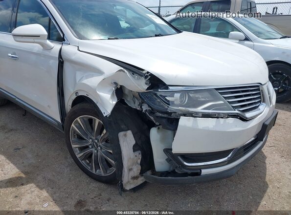 2LMTJ8LP7GBL45598 2016 LINCOLN MKX White წინა ხედი