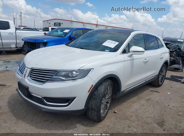 2LMTJ8LP7GBL45598 2016 LINCOLN MKX White წინა მარცხენა ხედი სამი მეოთხედიდან