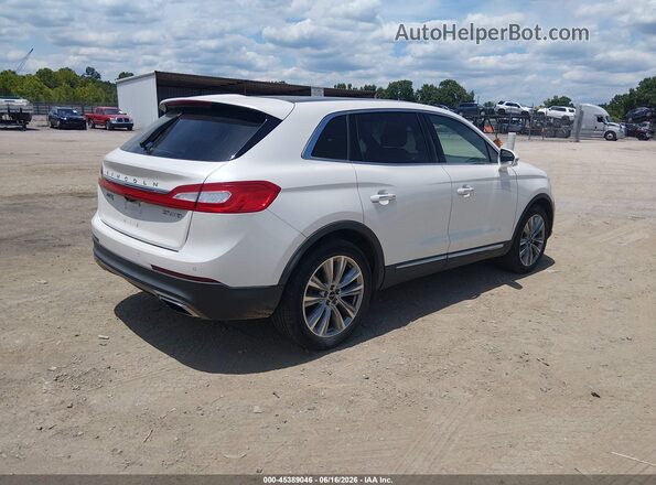 2LMTJ8LP7GBL47500 2016 LINCOLN MKX White 