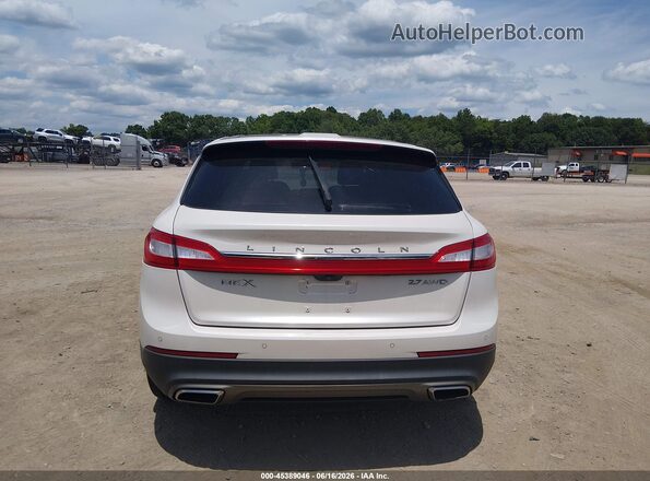 2LMTJ8LP7GBL47500 2016 LINCOLN MKX White 