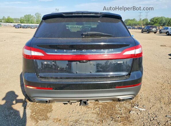 2LMTJ8LP8GBL57646 2016 LINCOLN MKX Black Вид ззаду