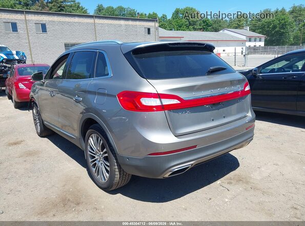 2LMTJ8LR4GBL50968 2016 LINCOLN MKX Gray Trasero izquierdo
