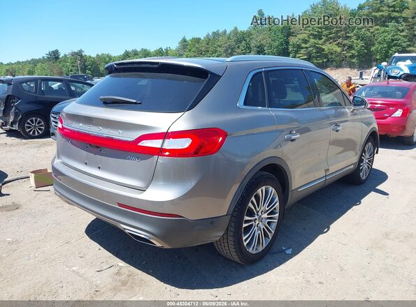 2LMTJ8LR4GBL50968 2016 LINCOLN MKX Gray Trasero derecho