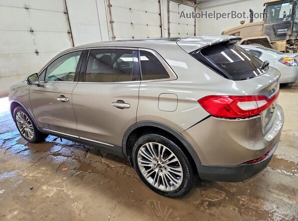 2LMTJ8LR4GBL54602 2016 LINCOLN MKX Желто-коричневый Задняя левая четверть