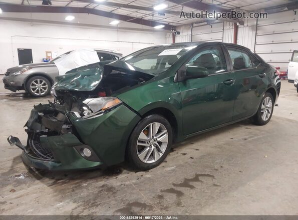 2T1BPRHE0GC598423 2016 TOYOTA COROLLA Green წინა მარცხენა ხედი სამი მეოთხედიდან