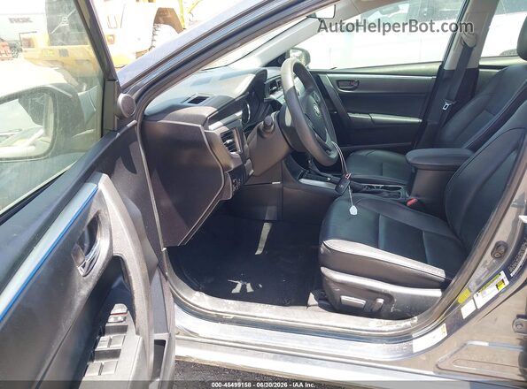 2T1BPRHE7GC518356 2016 TOYOTA COROLLA Gray წინა სალონის ხედი