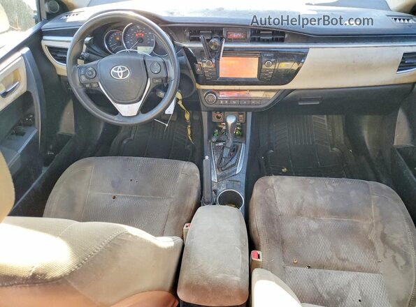 2T1BPRHE7GC579321 2016 TOYOTA COROLLA Gray Widok deski rozdzielczej