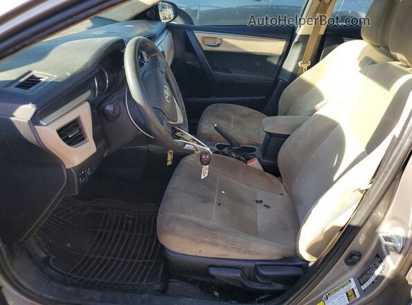 2T1BPRHE7GC579321 2016 TOYOTA COROLLA Gray Widok wnętrza z przodu