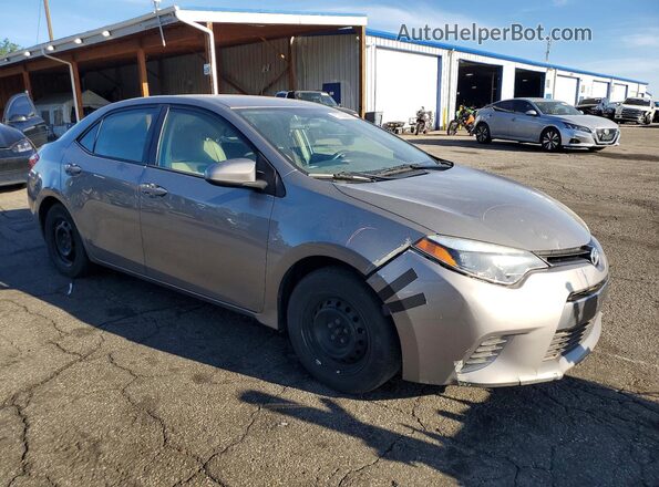 2T1BPRHE7GC579321 2016 TOYOTA COROLLA Gray Przód prawy