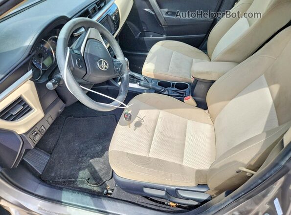 2T1BPRHE7GC741755 2016 TOYOTA COROLLA Gray Widok wnętrza z przodu