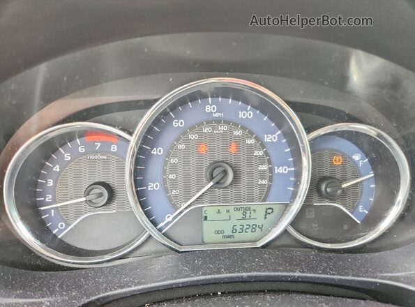 2T1BPRHE7GC741755 2016 TOYOTA COROLLA Gray Widok zestawu wskaźników