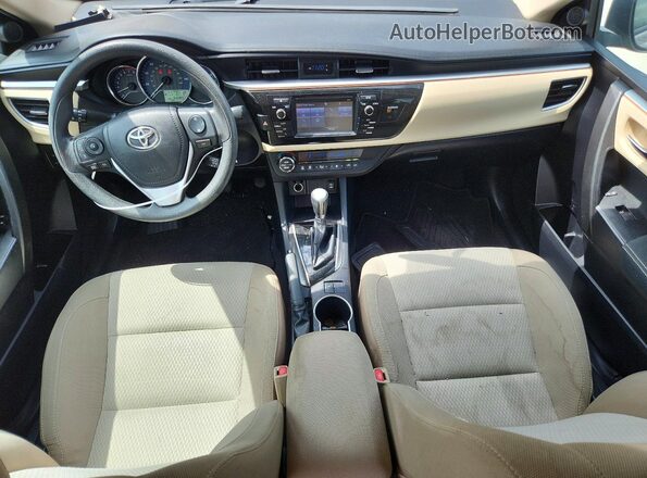 2T1BPRHE7GC741755 2016 TOYOTA COROLLA Gray Widok deski rozdzielczej