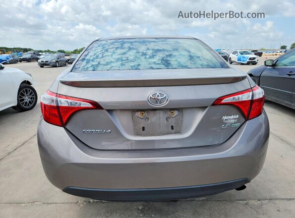 2T1BPRHE7GC741755 2016 TOYOTA COROLLA Gray Widok z tyłu