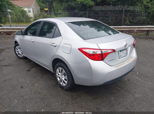 2T1BURHE0GC502086 2016 TOYOTA COROLLA Silver Tył lewy