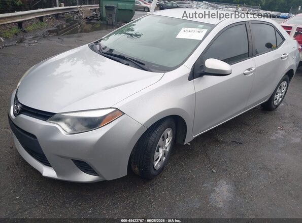 2T1BURHE0GC502086 2016 TOYOTA COROLLA Silver Przód lewy