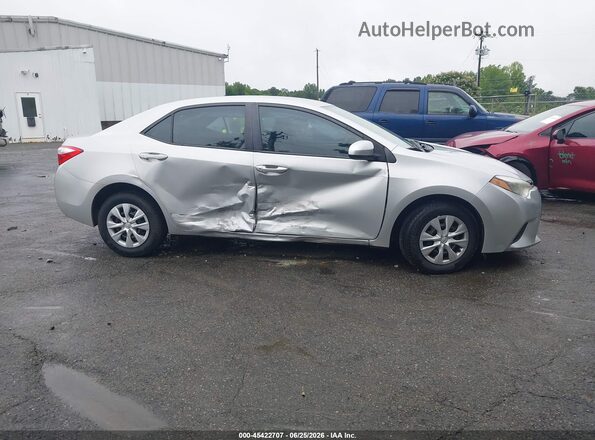 2T1BURHE0GC502086 2016 TOYOTA COROLLA Silver Widok zestawu wskaźników