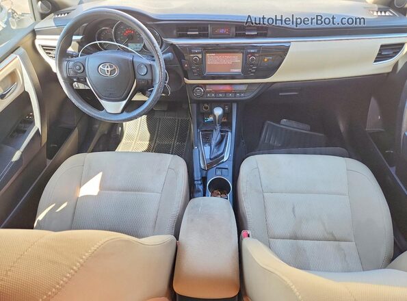 2T1BURHE0GC541311 2016 TOYOTA COROLLA White Առջևի վահանակի տեսք
