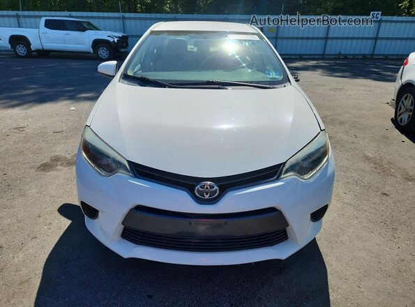 2T1BURHE0GC541311 2016 TOYOTA COROLLA White Դիմացի տեսք