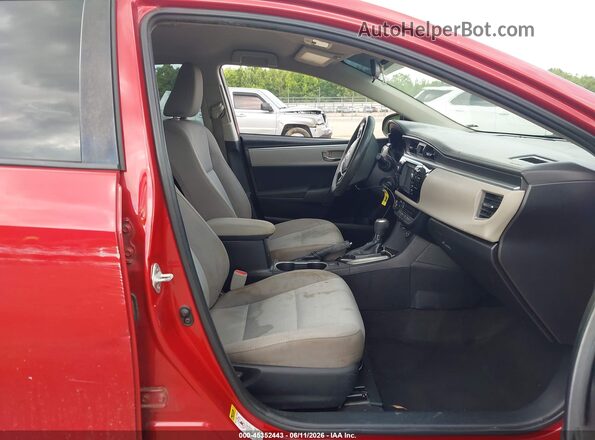 2T1BURHE0GC549036 2016 TOYOTA COROLLA Red წინა სალონის ხედი