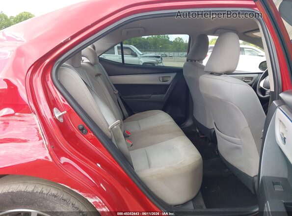 2T1BURHE0GC549036 2016 TOYOTA COROLLA Red VIN კოდის სტიკერის ხედი