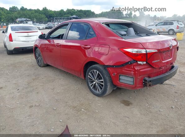 2T1BURHE0GC549036 2016 TOYOTA COROLLA Red უკანა მარცხენა