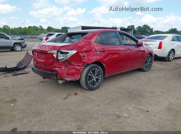 2T1BURHE0GC549036 2016 TOYOTA COROLLA Red უკანა მარჯვენა