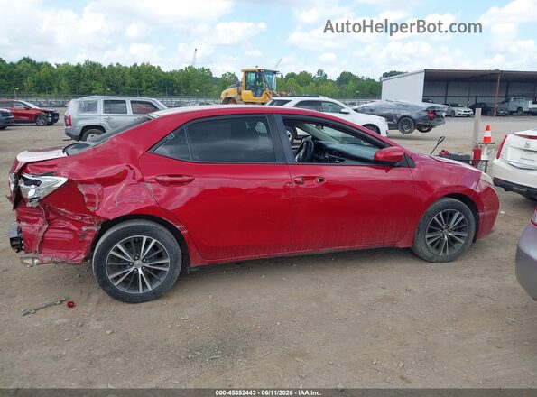 2T1BURHE0GC549036 2016 TOYOTA COROLLA Red უკანა სალონის ხედი