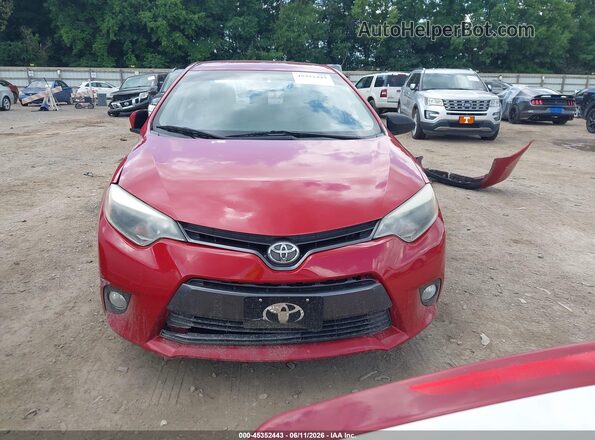 2T1BURHE0GC549036 2016 TOYOTA COROLLA Red ხელსაწყოთა პანელის ხედი