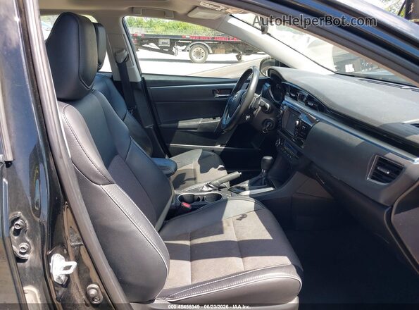 2T1BURHE0GC574146 2016 TOYOTA COROLLA Black წინა სალონის ხედი
