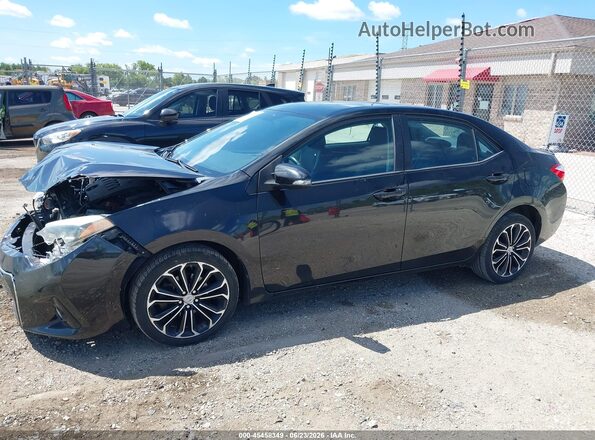 2T1BURHE0GC574146 2016 TOYOTA COROLLA Black წინა მარცხენა ხედი სამი მეოთხედიდან
